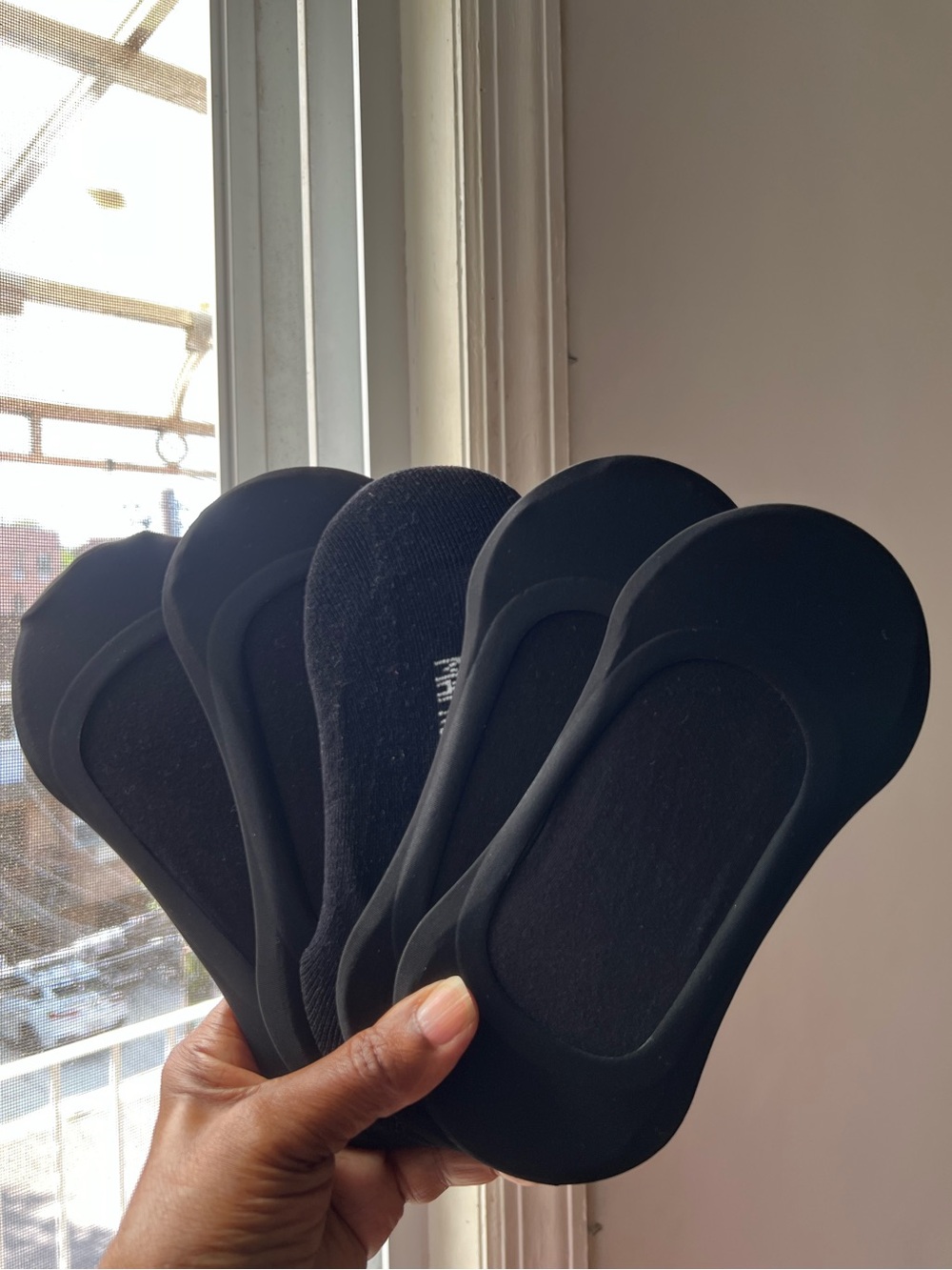 ❗️NWOT❗️LOT OF 5 BLACK NO SHOW LOW CUT WOMEN’S INVISIBLE LINER SOCKS